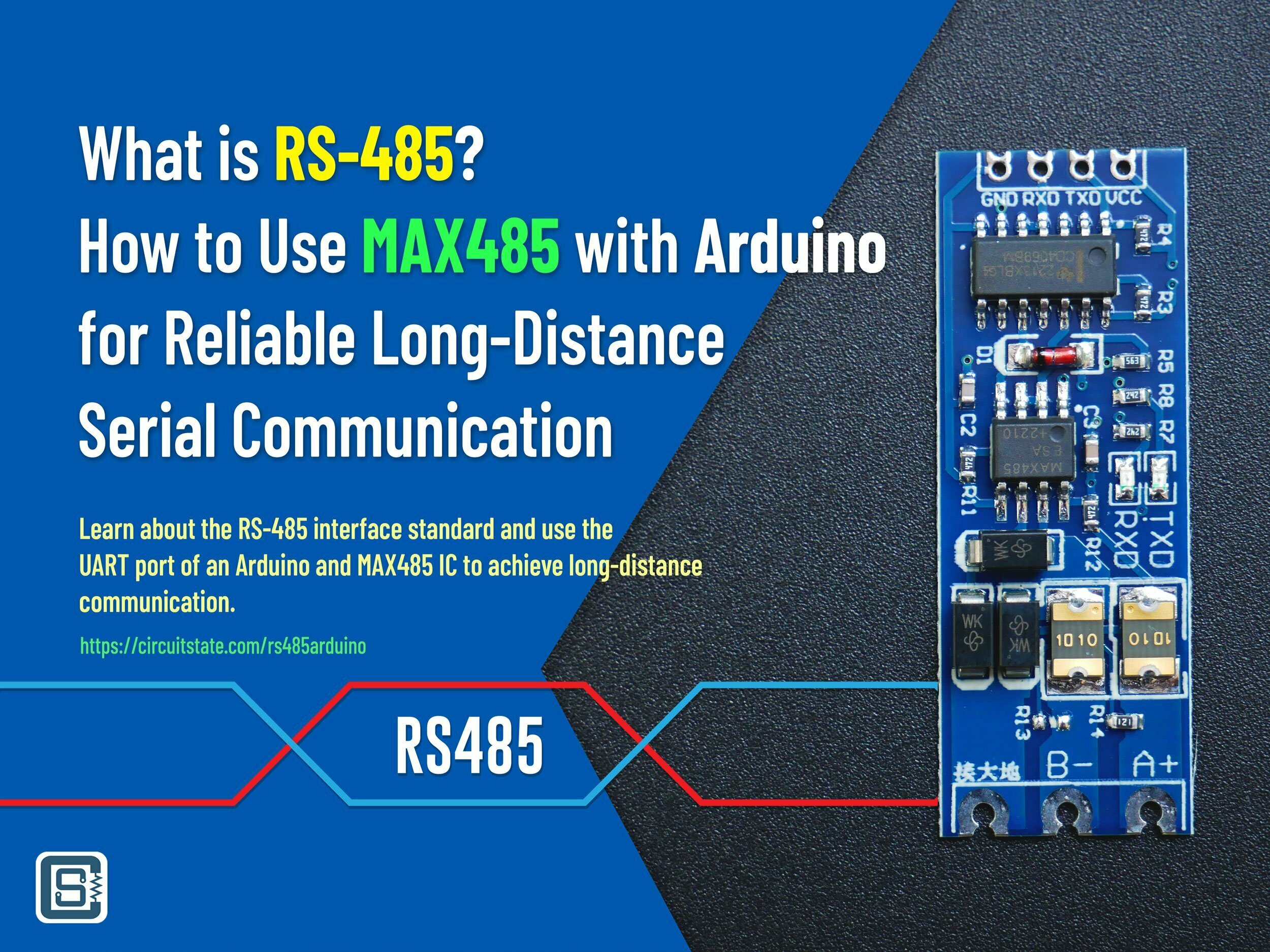 What is RS485 and how to use MAX485 and Arduino for long distance serial communication featured image