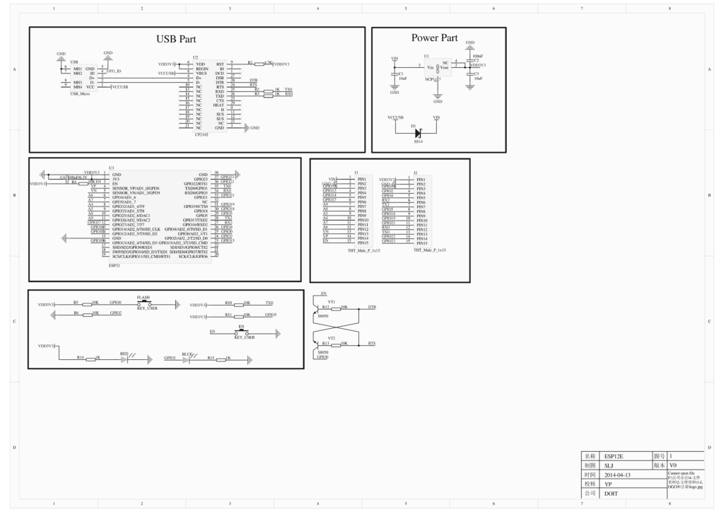 DOIT ESP32 DevKit V1 30 Pin Version Schematic by CIRCUITSTATE Electronics